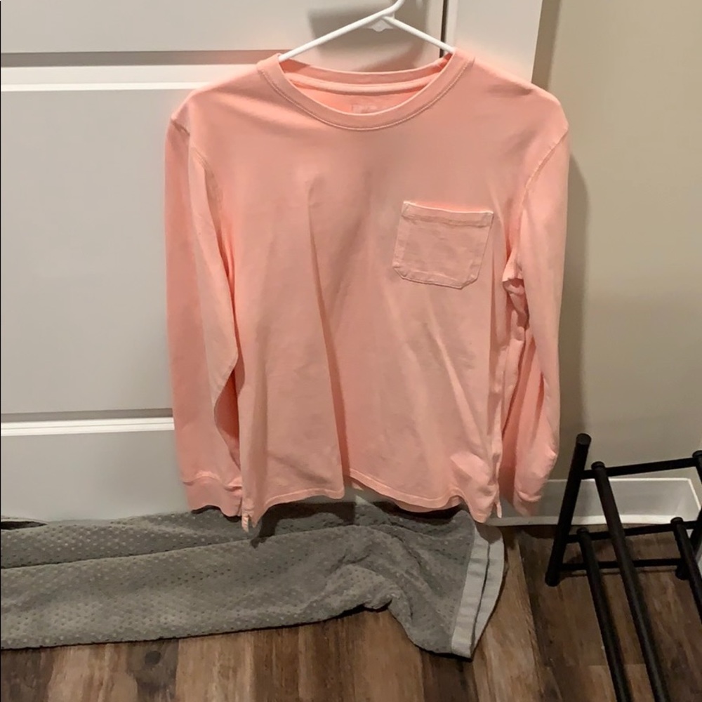 Pink long sleeved shirt